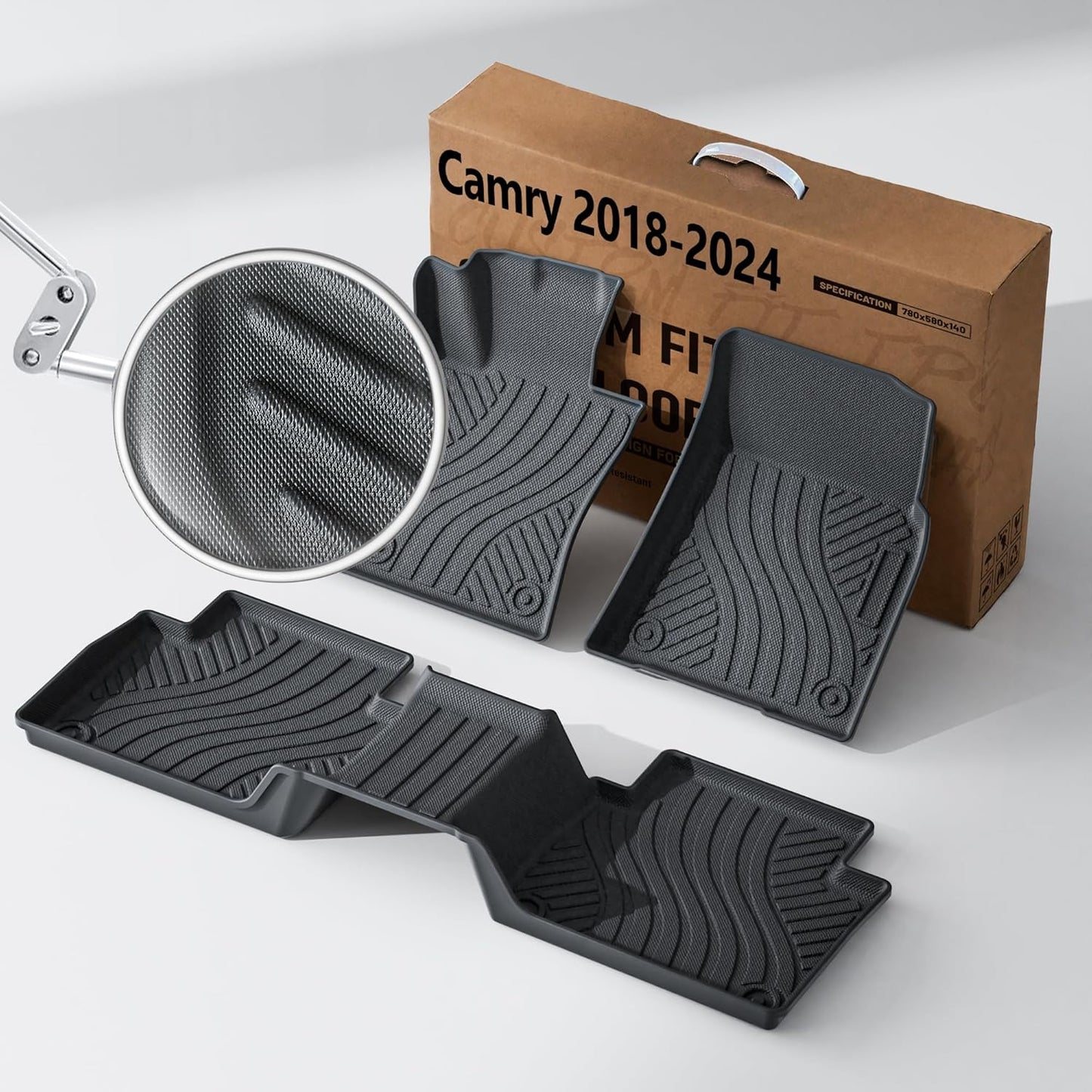 Custom Carbon Fiber Floor Mats for Toyota Camry 2018-2024