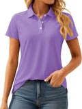 MAGCOMSEN Women's Polos Golf Shirt - UPF 50+ Quick Dry Comfort