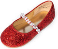 DREAM PAIRS Girls Mary Jane Dress Shoes Ballerina Flats - Sparkly come