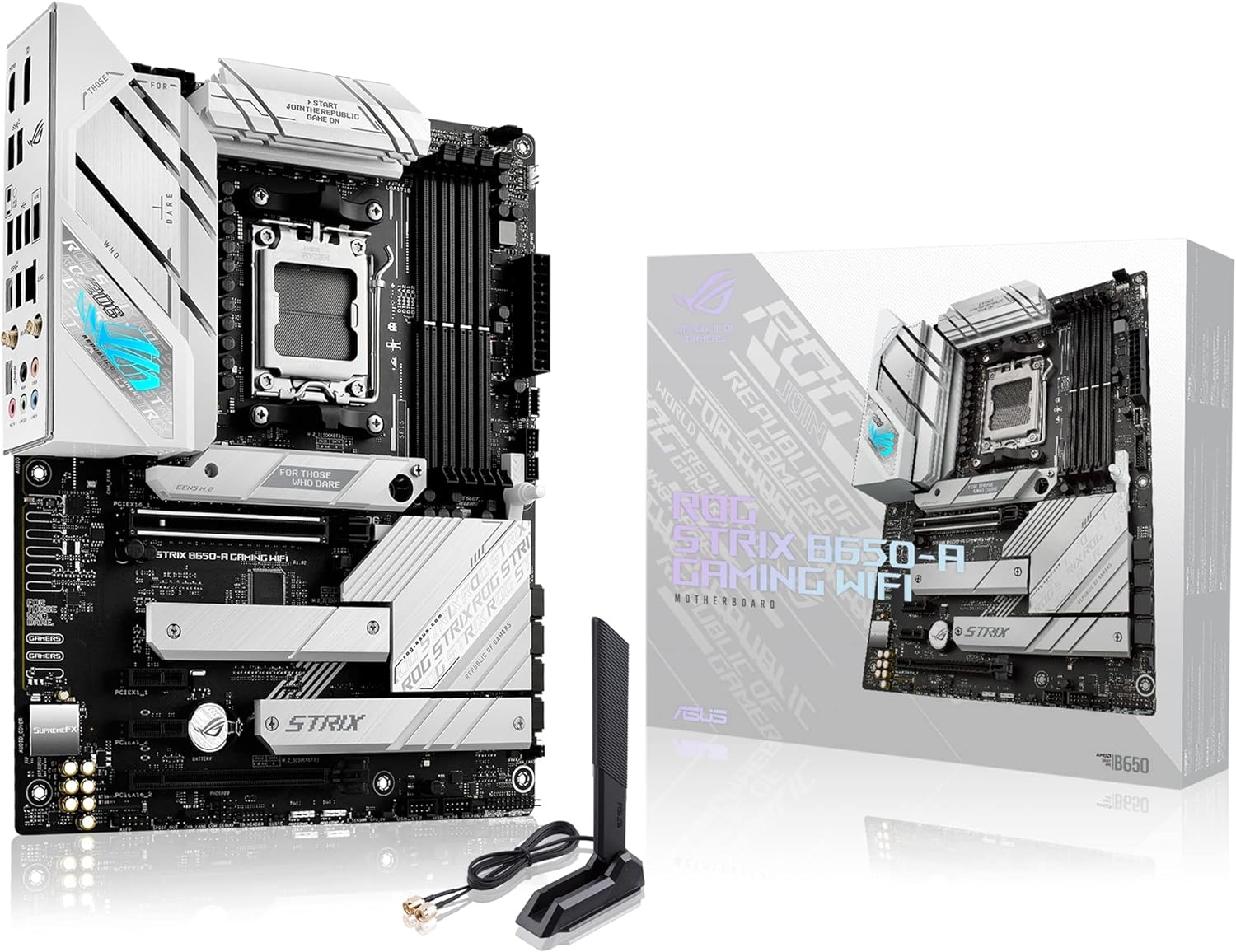 ASUS ROG Strix B650-A Gaming Motherboard with WiFi 6E Features