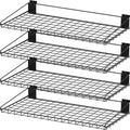 4 Pcs Slatwall Shelf 15.7 x 7.9 in - Heavy Duty Wire Slatwall Shelves