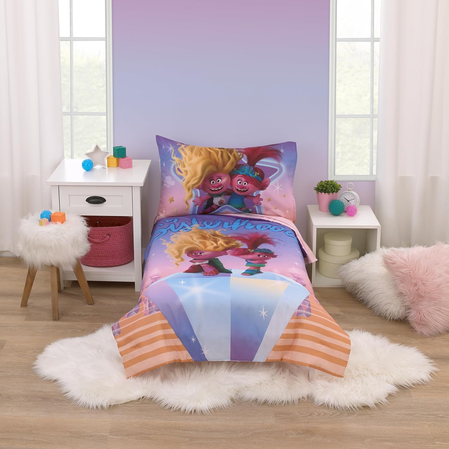 NoJo DreamWorks Trolls Glam Together Toddler Bed Set Review