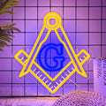 mutank Masonic Neon Sign - USB Powered Dimmable LED Wall Decor