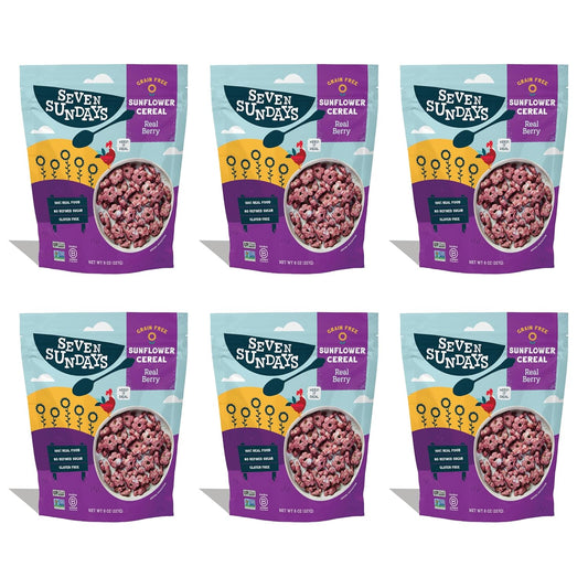 Seven Sundays Real Berry Sunflower Cereal, Crunchy Snack Pack