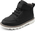 Boys High Top Faux Leather Boots - Easy On Kids Sneakers