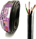10 AWG 4-Conductor Premium Copper Wire, 100 ft - Heavy-Duty Power Run