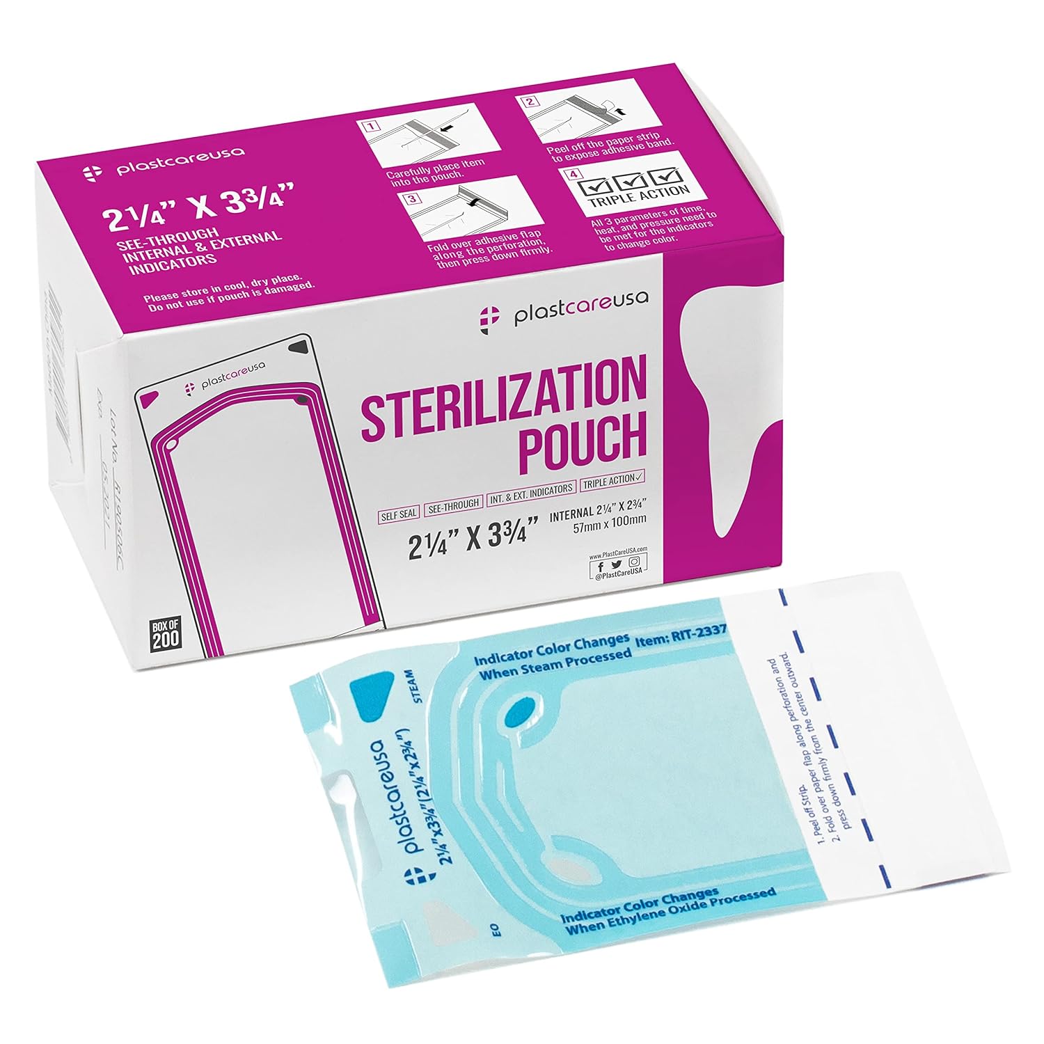 PlastCare USA Self Sealing Sterilization Pouches Review