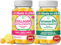 Collagen and Vitamin D3 Gummies Bundle - Youthful Skin & Bone Support