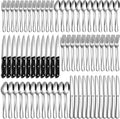 72 Pcs Silverware Set with Steak Knives - Complete Stainless Flatware