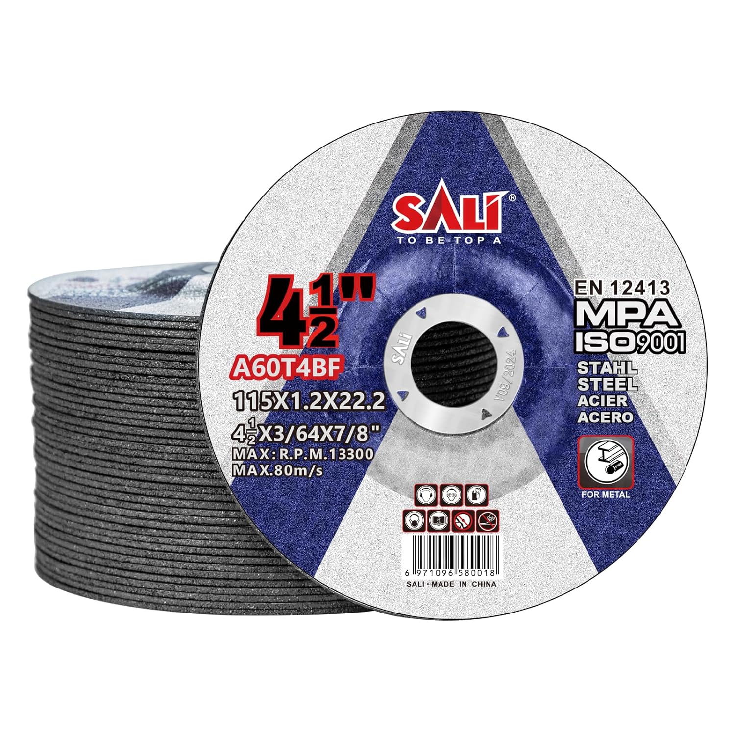 SALI 40 Pack 4.5 Metal Cutting Discs - Aggressive Performance!