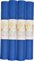 Kids Yoga Mats 60 in x 24 in 4mm Non Slip Exercise Mat - 4 Pack