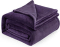 Bedsure GentleSoft Purple Fleece Blanket King Size - Cozy Lightweight