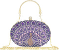 Rhinestone Clutch Purses for Women Evening Wedding Formal - Pearl bag