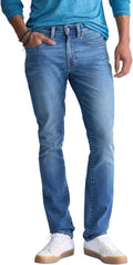 Men's Slim Ash Jeans - Stretchy Blue Slim Fit for Men