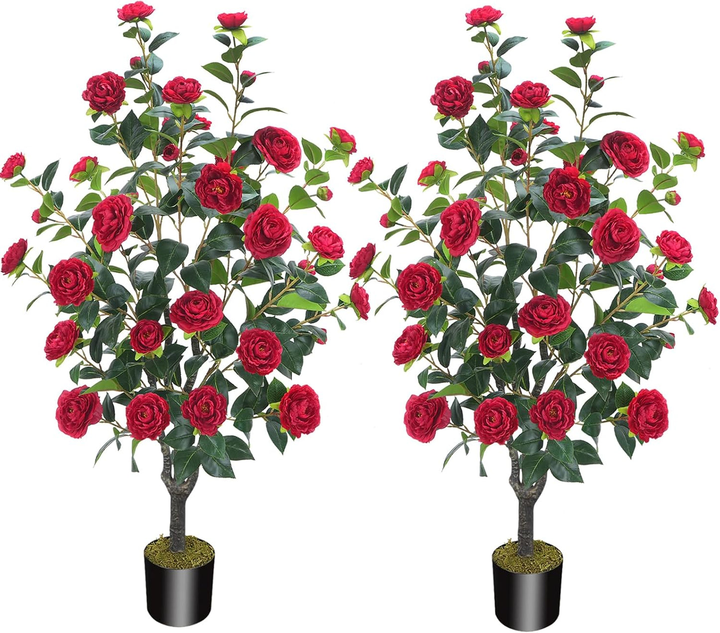 3.6FT Artificial Camellia Tree for Indoor and Outdoor Decor