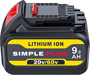 20V/60V 9.0Ah MAX Replacement Battery for DeWalt Tools