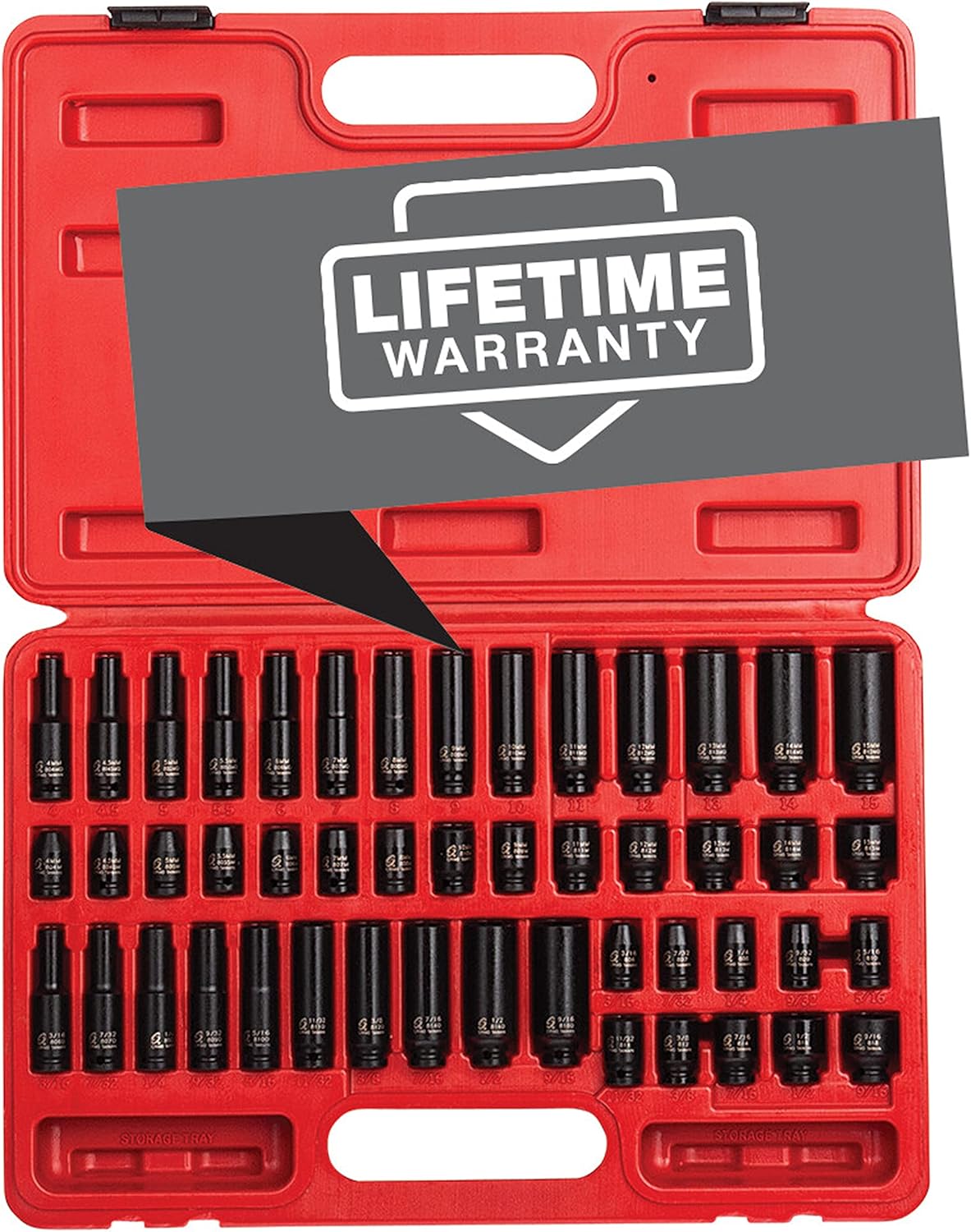 SUNEX TOOLS 1848 Master Impact Socket Set - 48-Piece Set