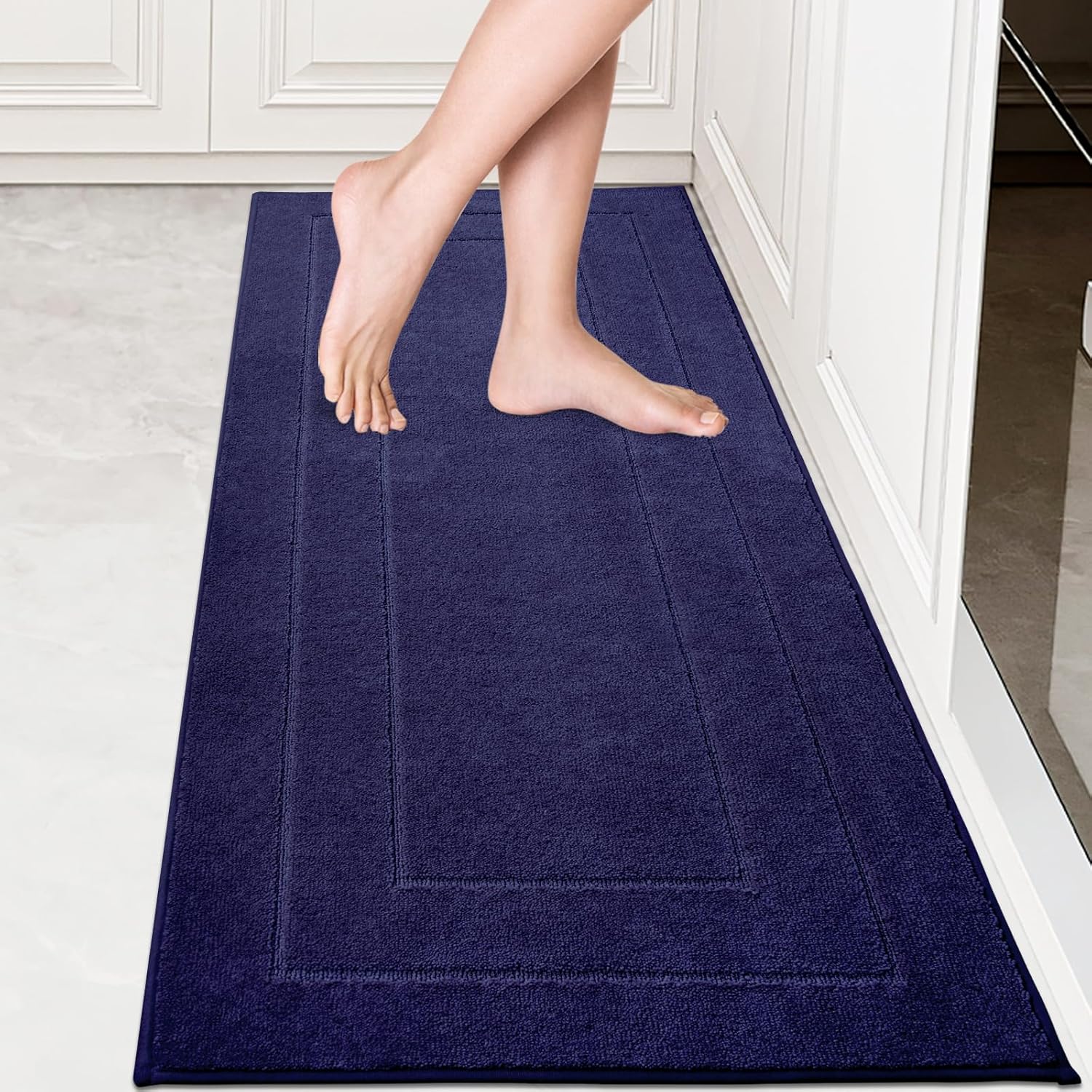 Machine Washable Kitchen Runner Rug - Non-Slip & Absorbent