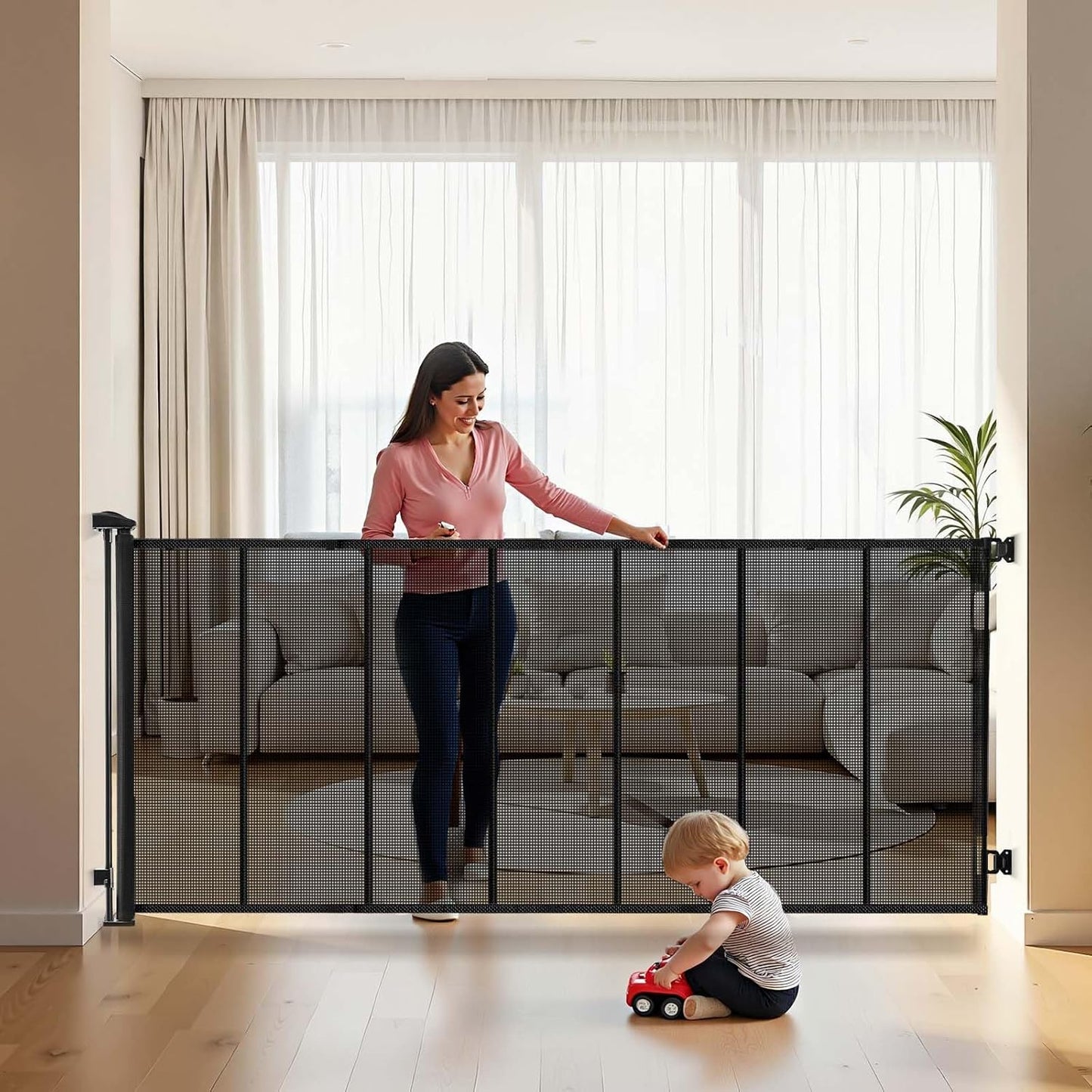 VEVOR Retractable Baby Gate for Extra Wide Spaces and Safety