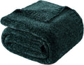 BATTILO HOME Christmas Green Chenille Throw Blanket - Cozy 51x67 in