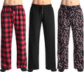 Polar Fleece Pajama Pants for Men - Soft Plaid Sleep Bottoms