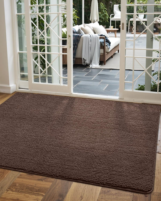 DEXI Door Mat Entryway Doormat Non-Slip Washable Low Profile