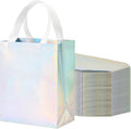 Reusable Iridescent Gift Bags with Handles 100 PCS - Medium