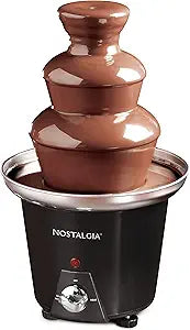 Nostalgia 3 Tier Electric Chocolate Fondue Fountain for Parties