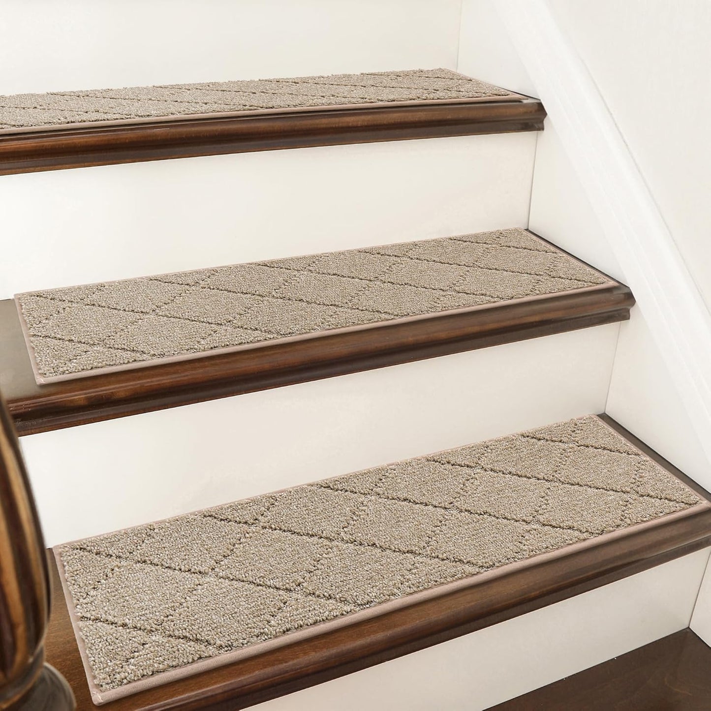 Non-Slip Carpet Stair Treads for Indoor Wooden Steps - 10pc