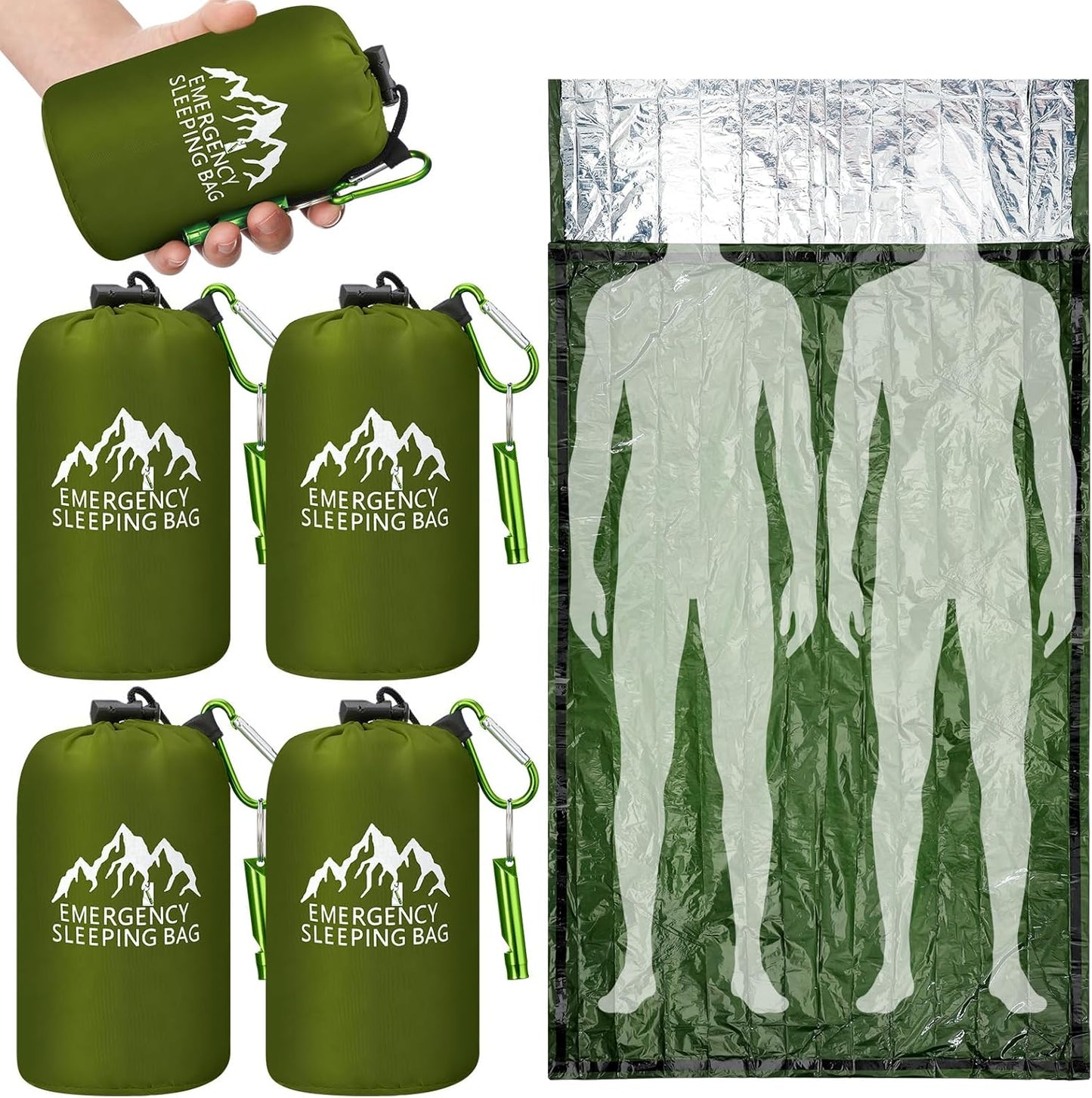 Oudain XL Survival Sleeping Bag - Waterproof & Portable