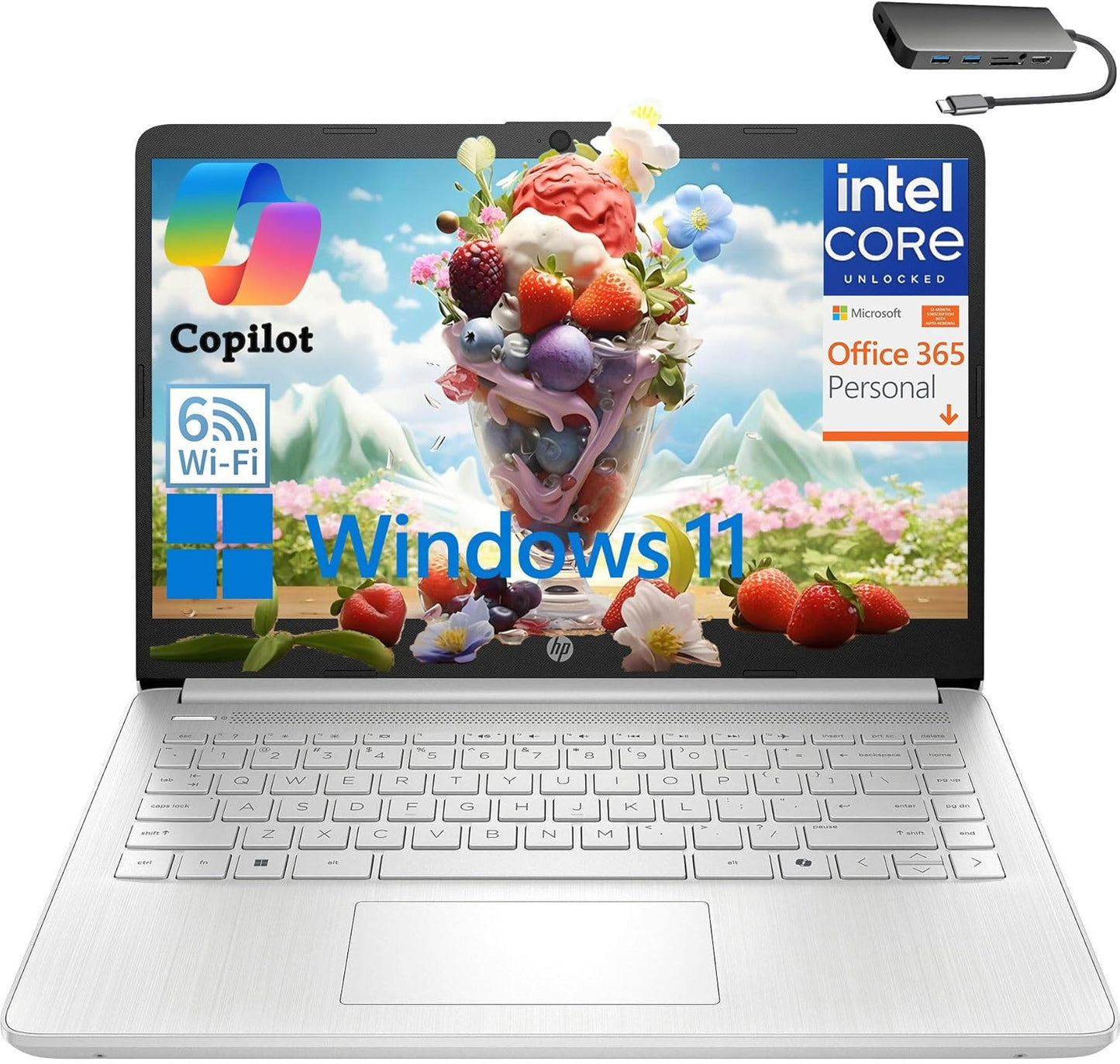 HP 14 Laptop Computer for Student and Home with Microsoft 365
