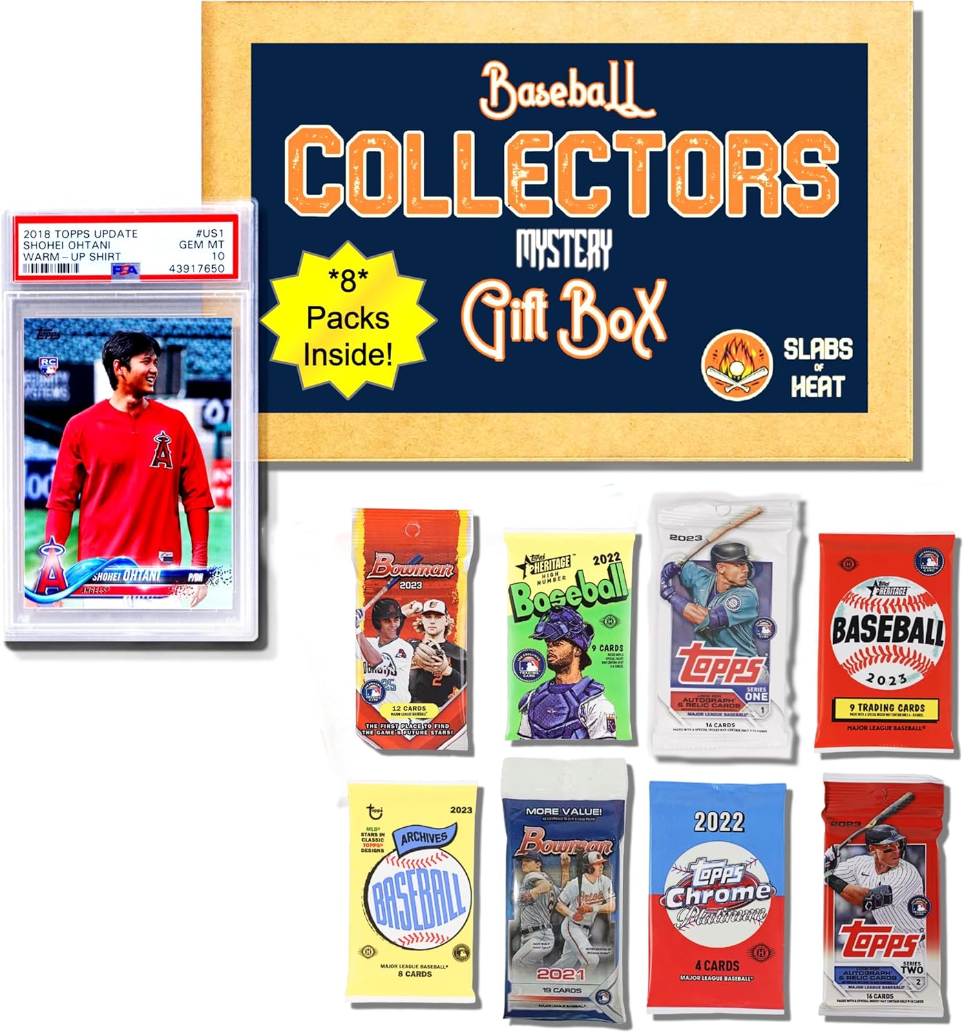 Epic Baseball Gift Box & Collection Starter Set with Graded Card