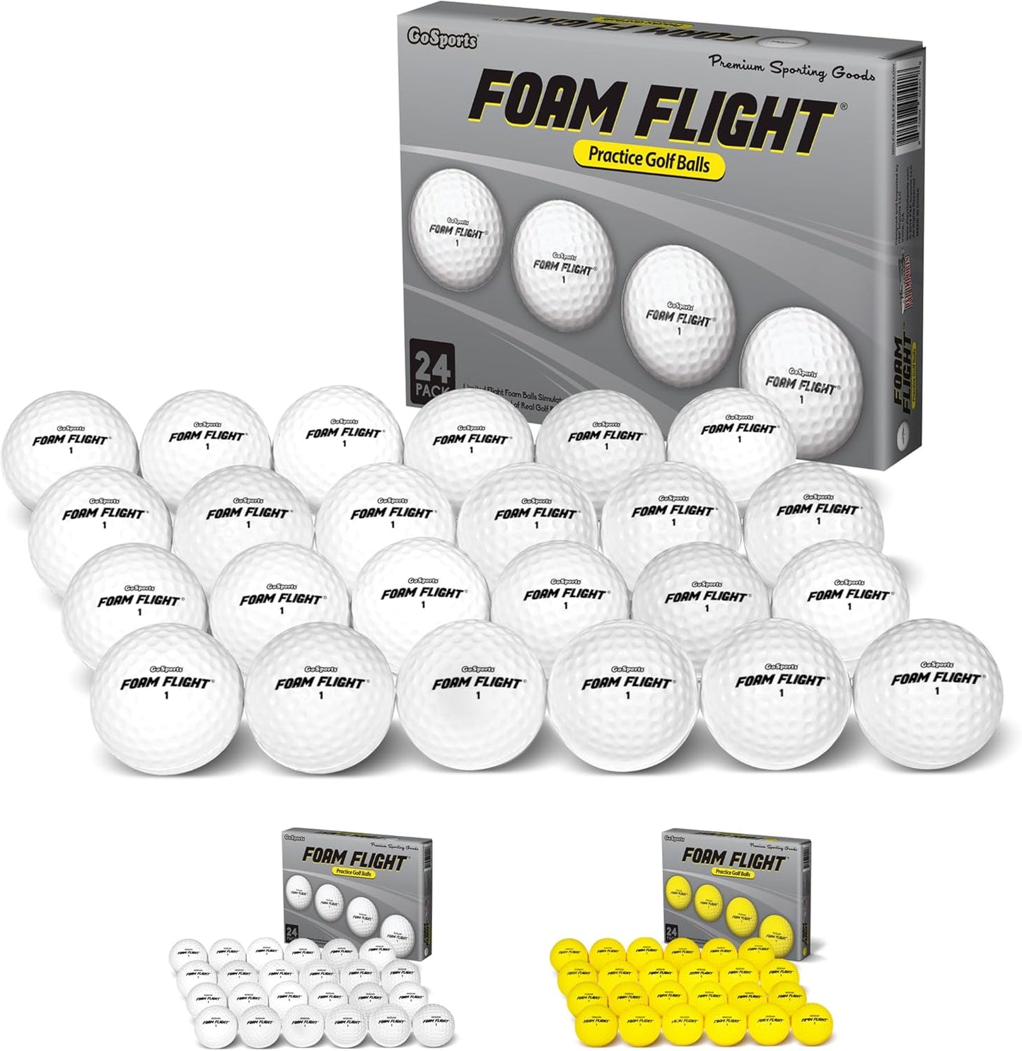 GoSports 24 Foam Golf Balls - Limited Flight Training Set