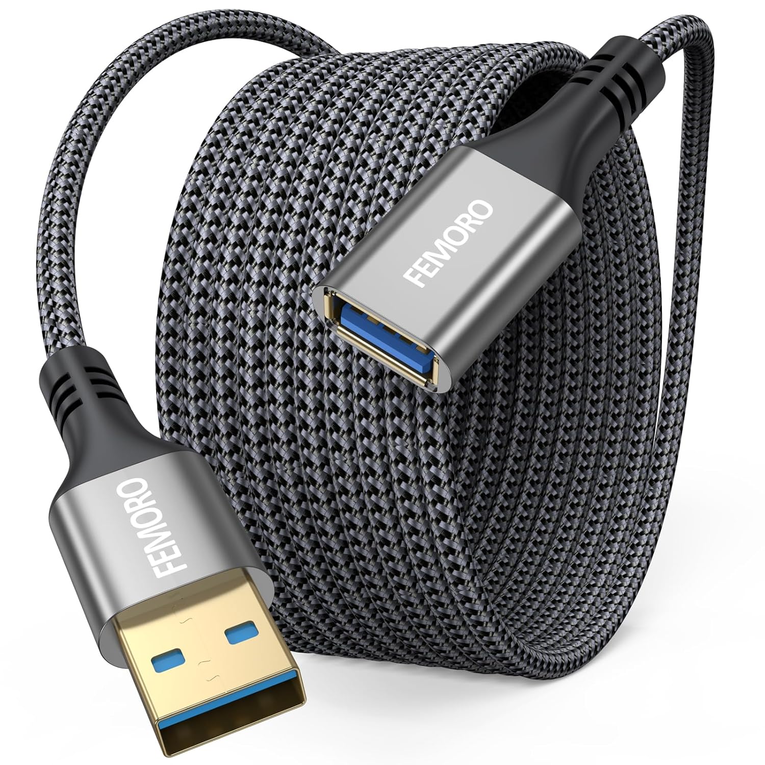 FEMORO 15ft USB 3.0 Extender: High-Speed Data Transfer