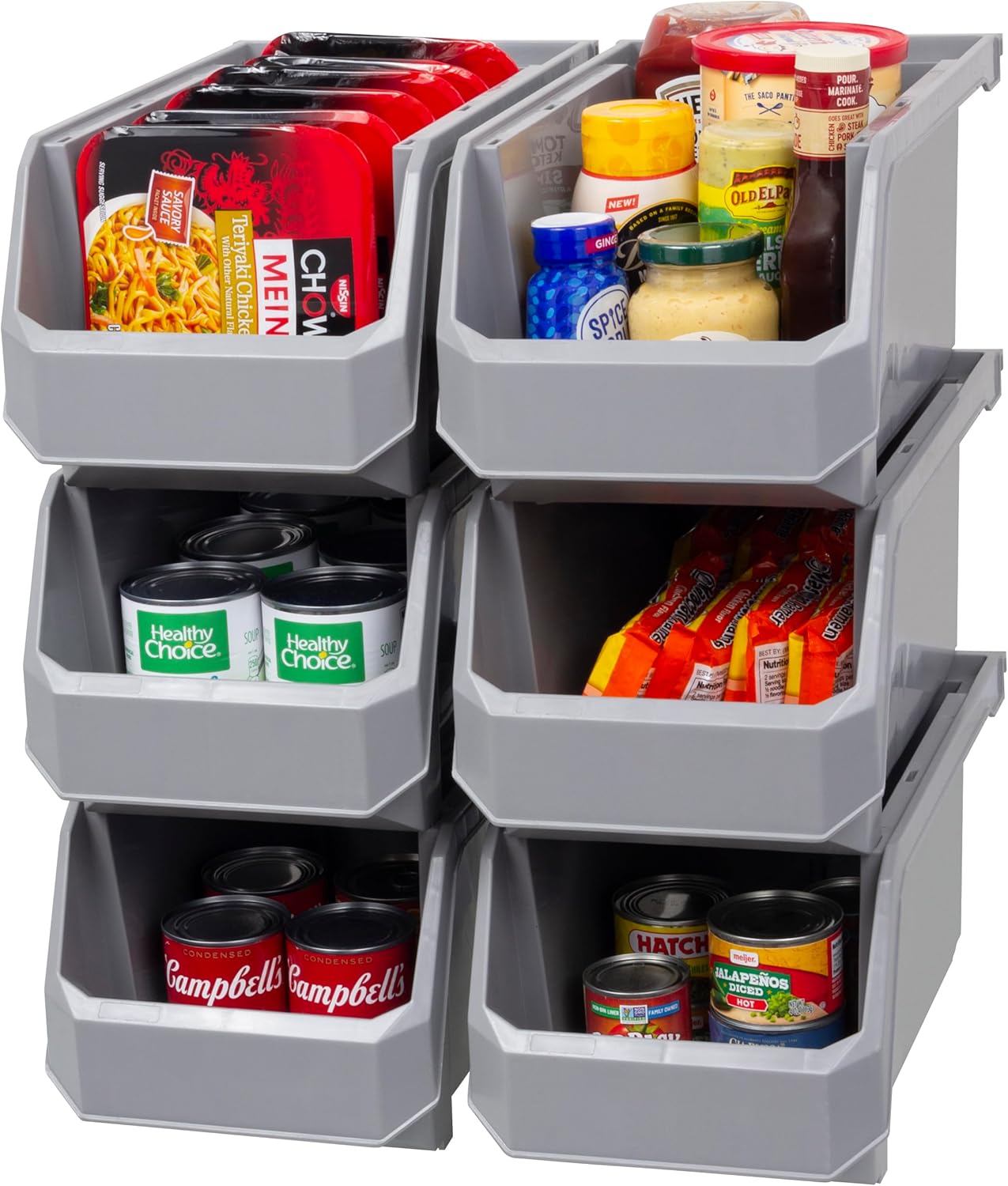 Plastic Containers for Organizing and Storage Bins for Home