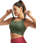 Adjustable High Impact Sports Bra Zip Front Full Coverage and Lift Fit