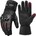 KEMIMOTO Winter Motorcycle Gloves - Rainproof Warm Touchscreen L