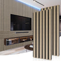 Acoustic Wood Wall Panels 2 Pack 47.25 x 23.62 - Light Walnut