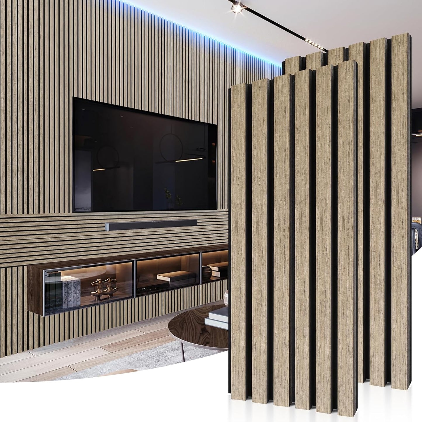 Acoustic Wood Wall Panels for Sound Absorption and Decor