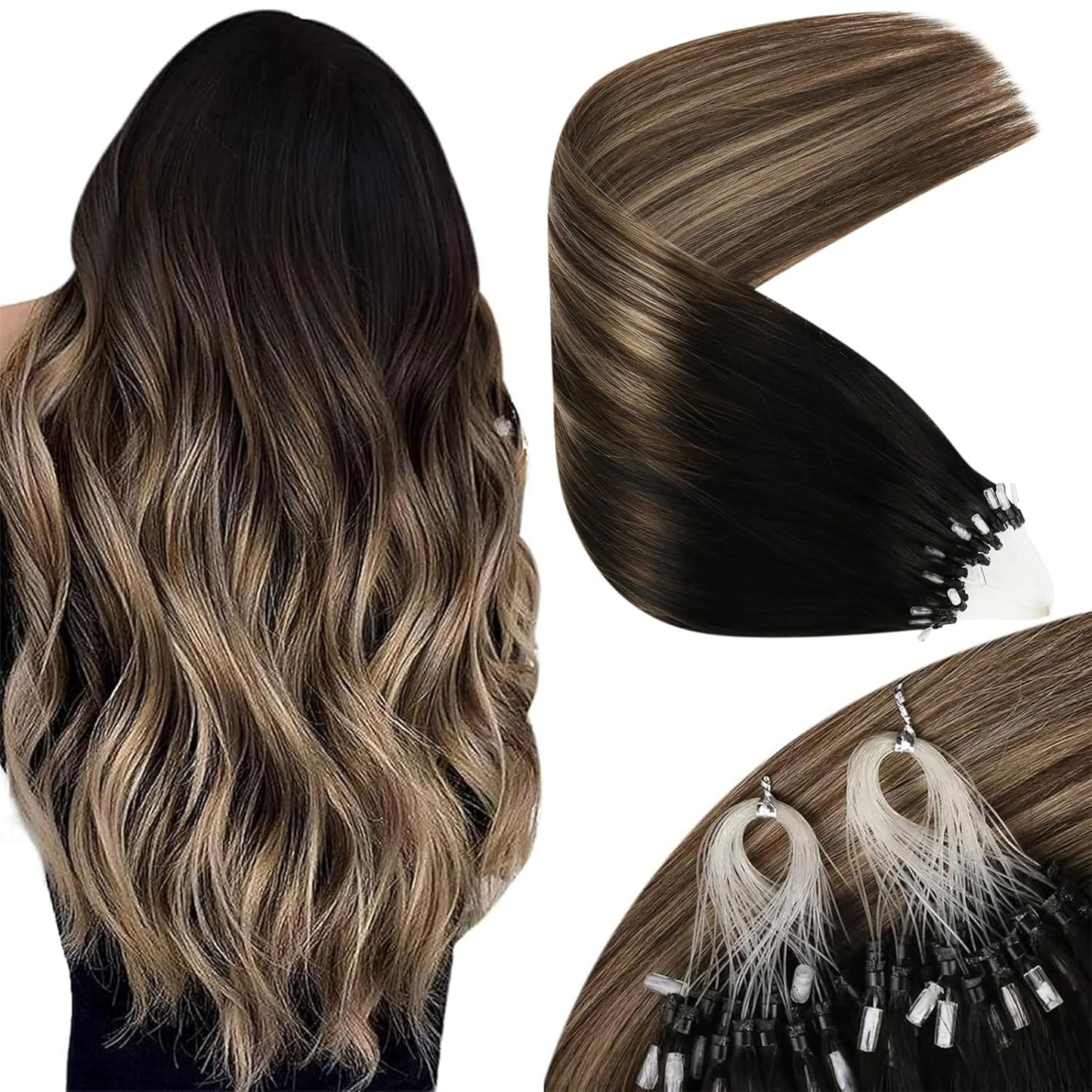 18in Micro Link Hair Extensions for Stunning Volume and Style