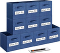 11 Inch Storage Cube Bins (Set of 10) - Foldable Fabric Organizers