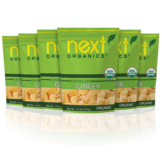 Next Organics Dried Crystallized Ginger for Healthy Snacking