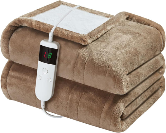 Electric Heated Blanket Throw 50ft'x60ft' for Cozy Comfort