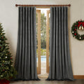 Blackout Velvet Curtains 120in Panels - Extra Long Insulated Drapes