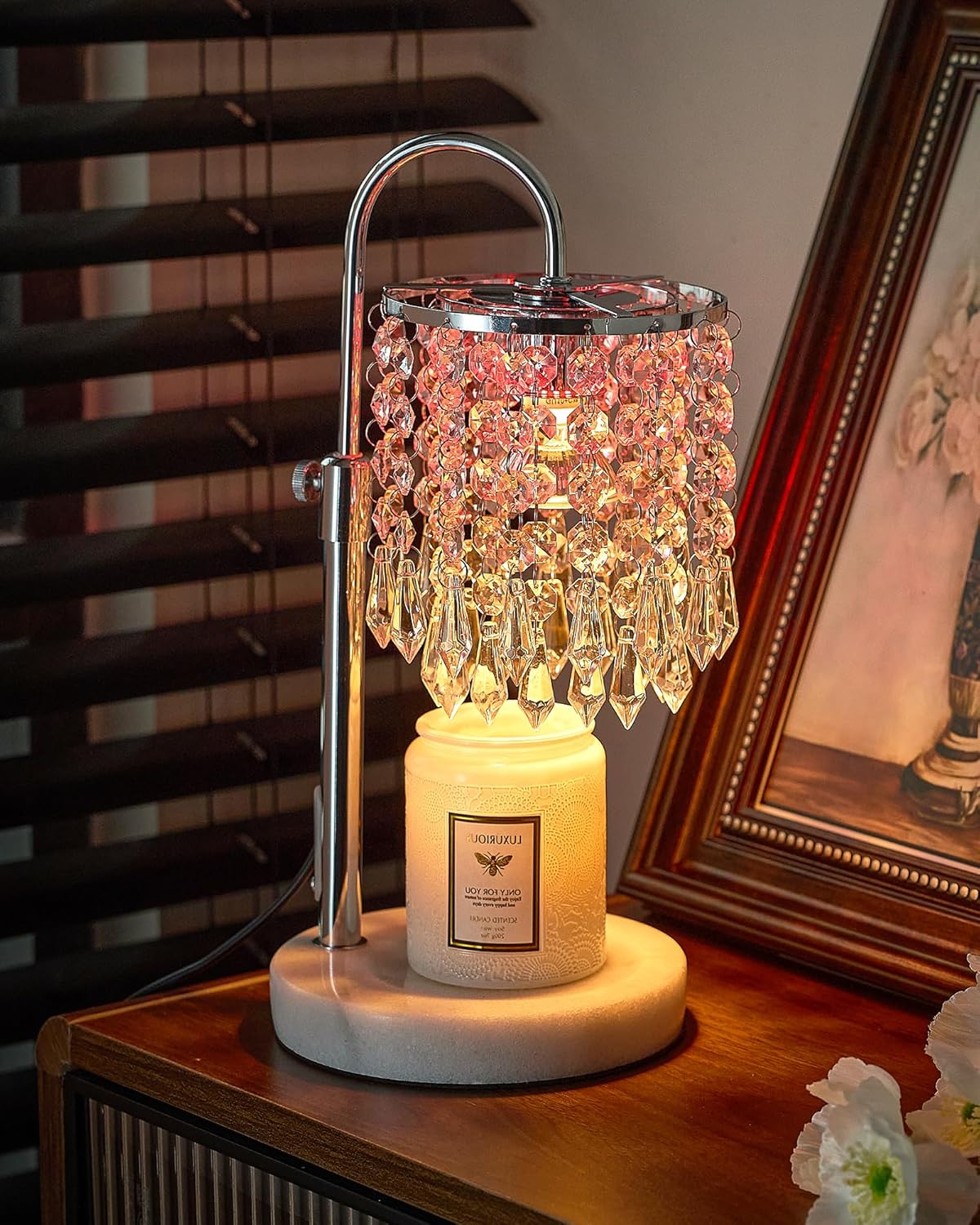 Candle Warmer Lamp with Timer Dimmer and 3 Bulbs for Home