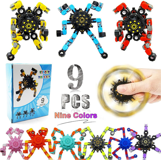 YIZER Transformable Fidget Spinners - Stress Relief Fun!
