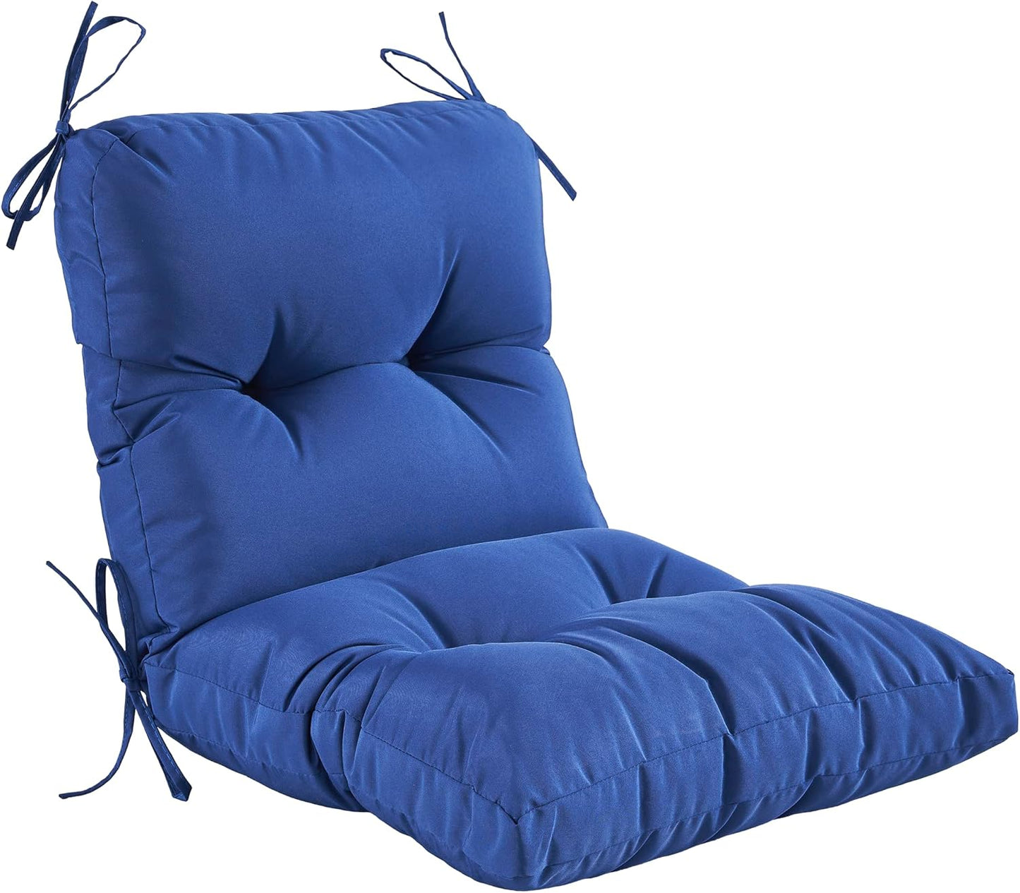 Outdoor Indoor Seat/Back Chair Tufted Cushion for Patio Furniture
