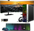 TechMagnet HP G3 RGB Desktop PC - Dual 27ft Monitor Ready
