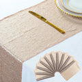 Sequin Table Runner Pack of 10 12x108 in Champagne - Wedding Sparkle