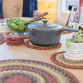 Highland Jute Braided Kitchen Trivets for Hot Dishes Set of 6